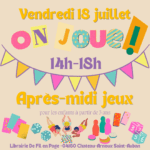 Après-midi jeux de société à partir de 3 ans !