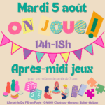 Après-midi jeux de société à partir de 3 ans !