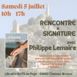 Signature avec Philippe Lemaire