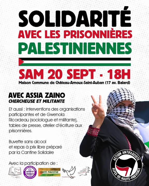 "Solidarité avec les prisonnières palestiniennes" à la Maison Commune