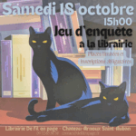 Jeu d'enquête à la librairie
