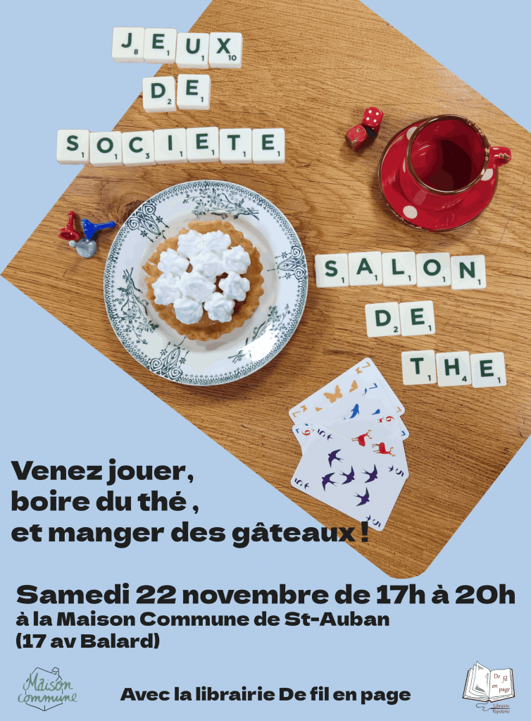 Des jeux, du thé et des biscuits à la Maison commune