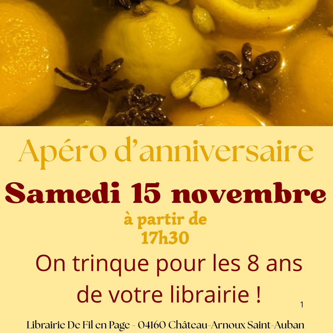 Apéro d'anniversaire !