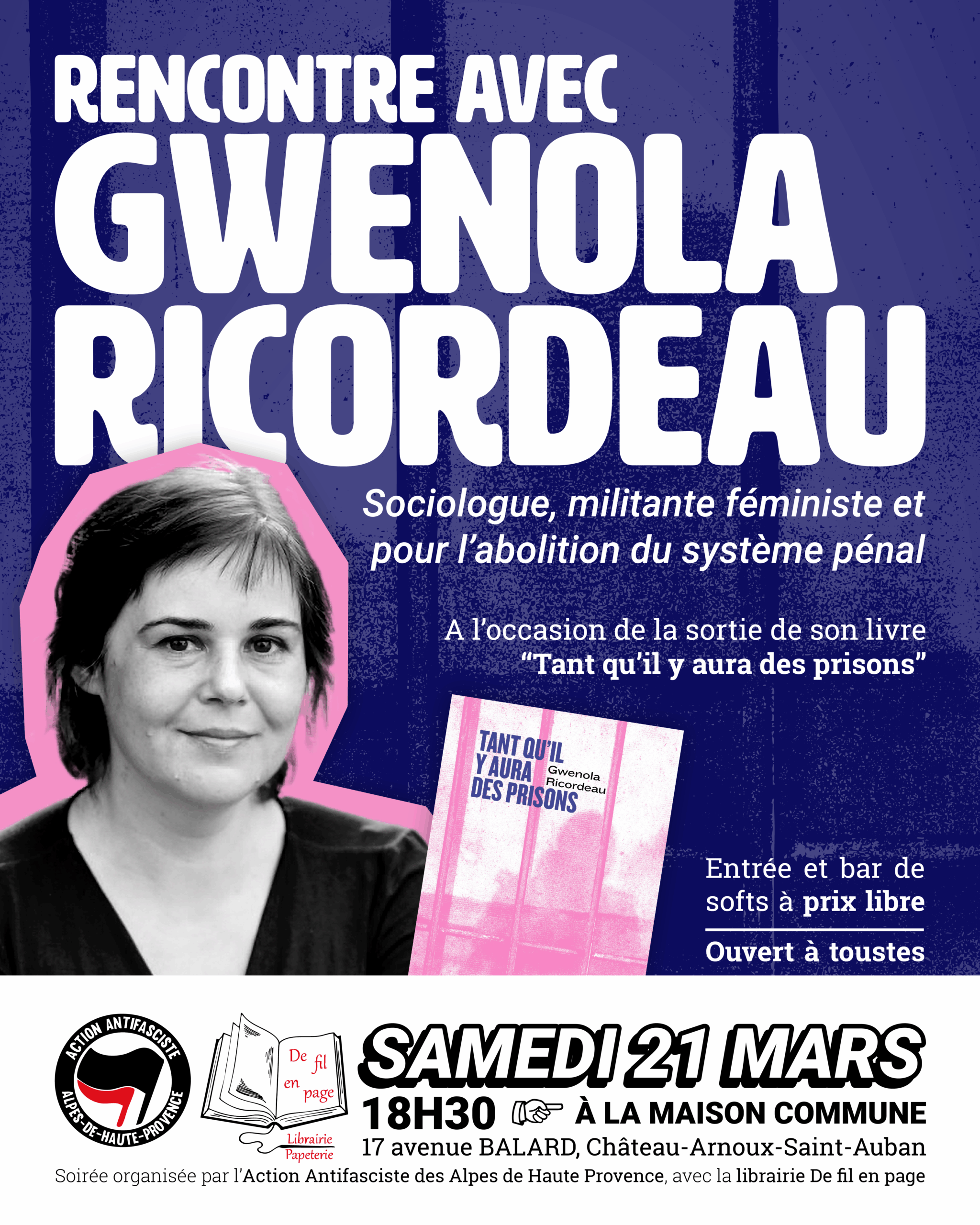 Rencontre avec Gwenola Ricordeau à la Maison commune