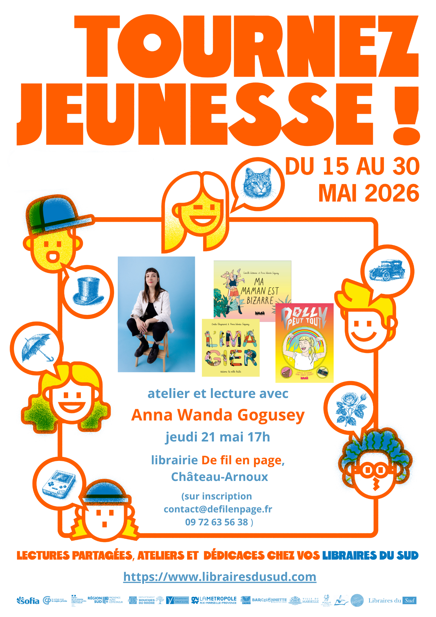 Atelier et lecture avec Anna Wanda Gogusey ! En partenariat avec Libraires du Sud