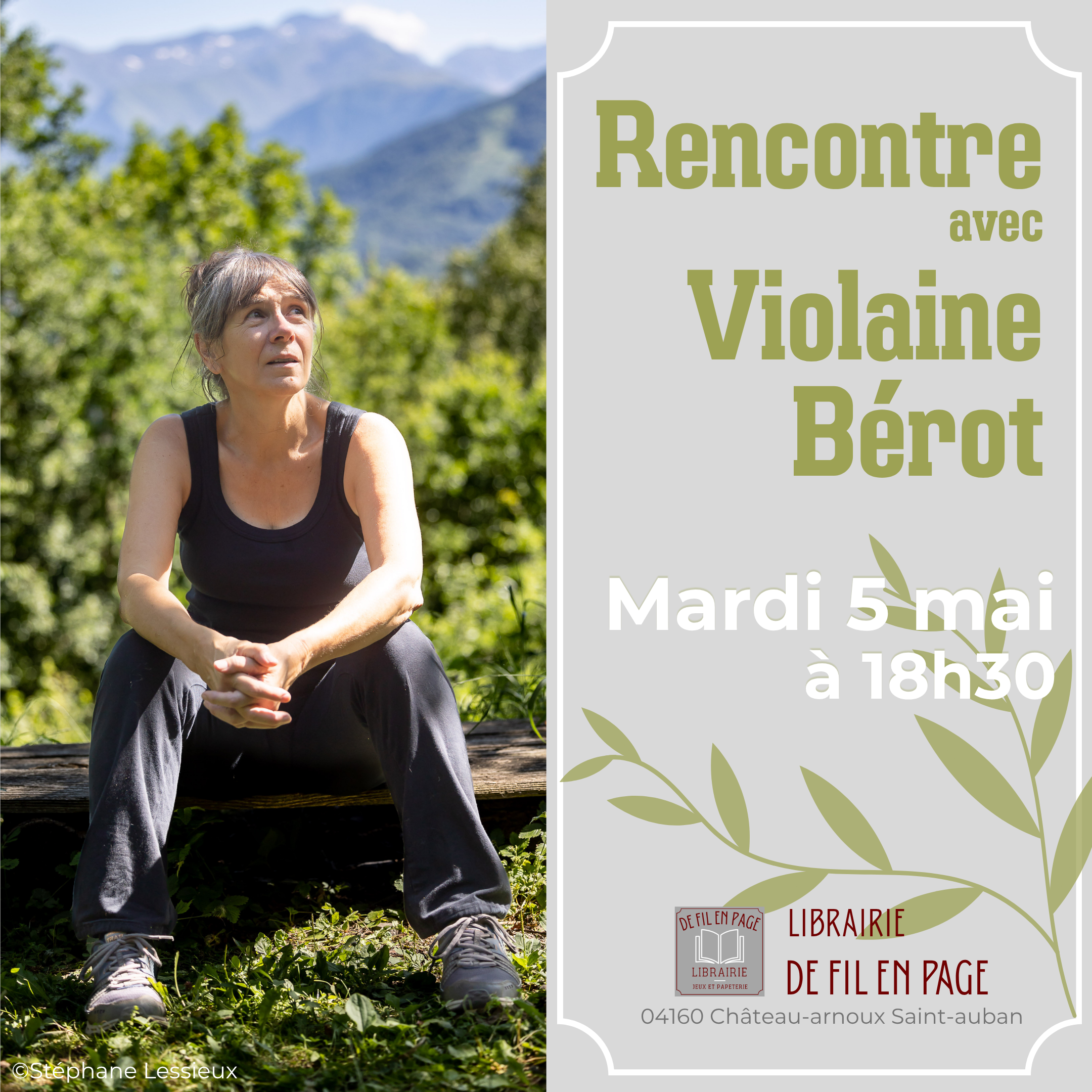 Rencontre avec Violaine Bérot