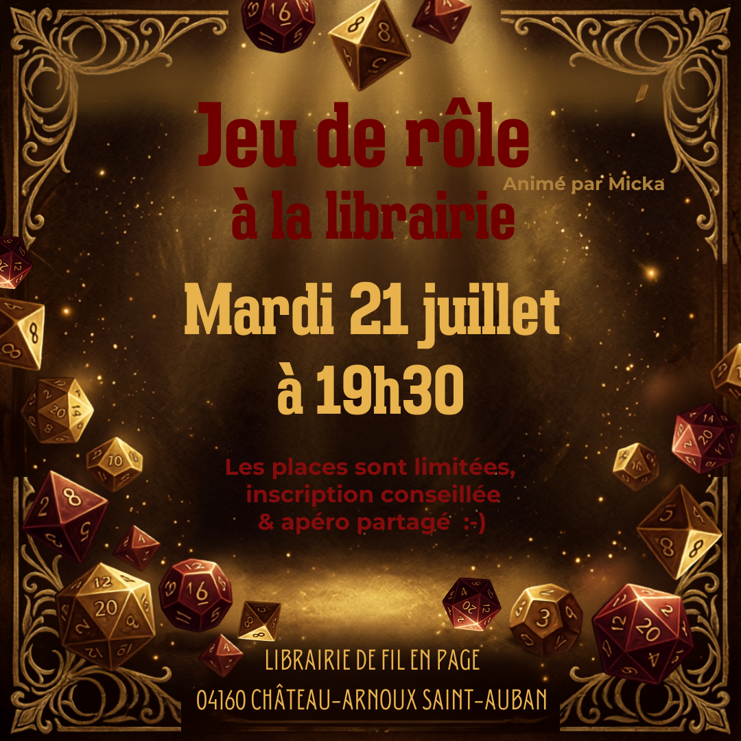 Jeu de rôle à la librairie