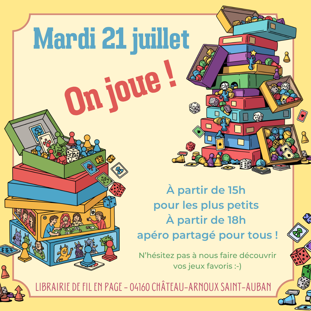 Journée jeux à la librairie