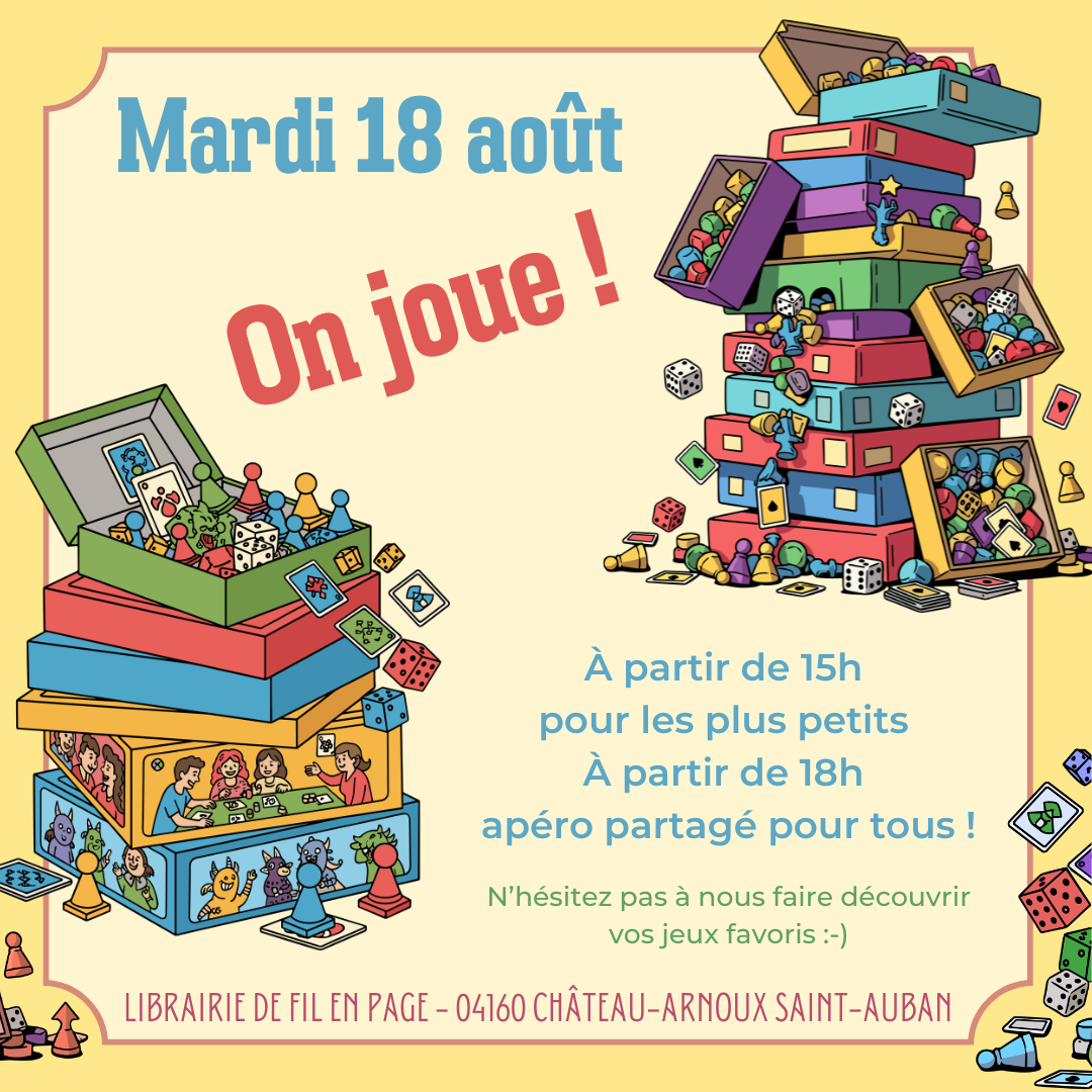 Journée jeux à la librairie