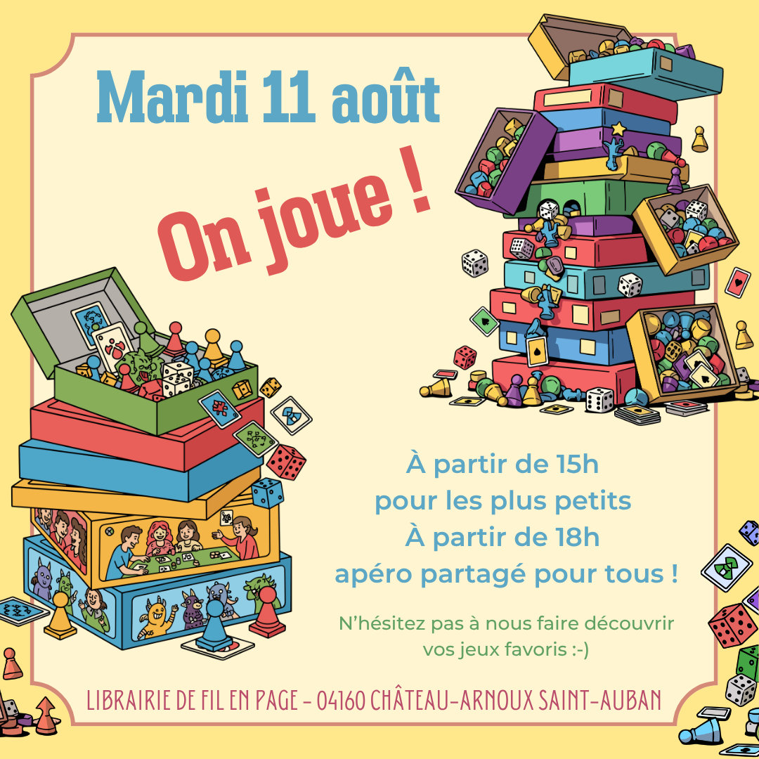 Journée jeux à la librairie