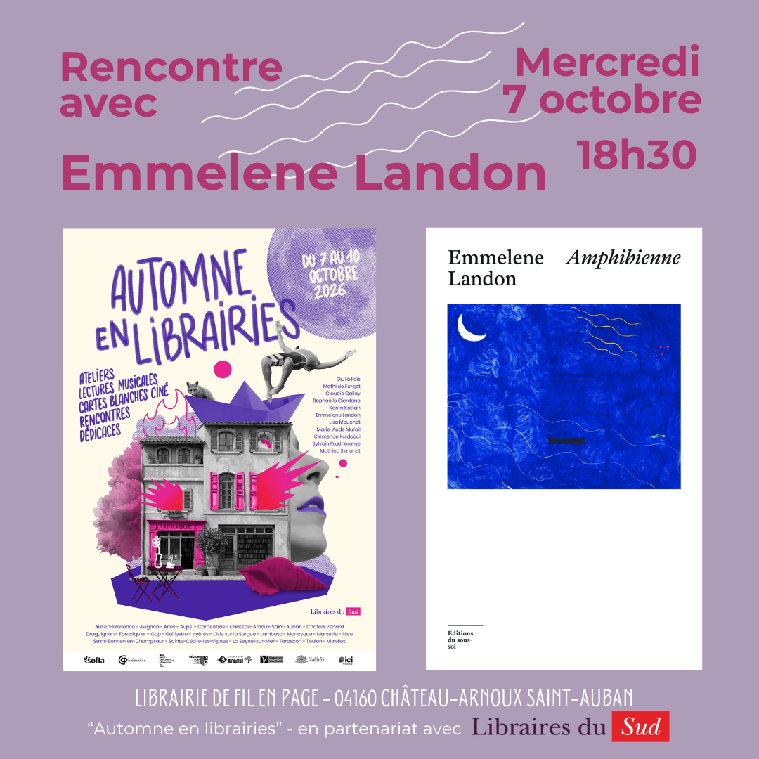 Rencontre avec Emmelene Landon - Mercredi 7 octobre à 18h30
